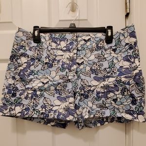 Blue flower shorts